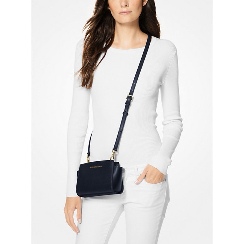 Michael Kors Black Mini Selma Crossbody